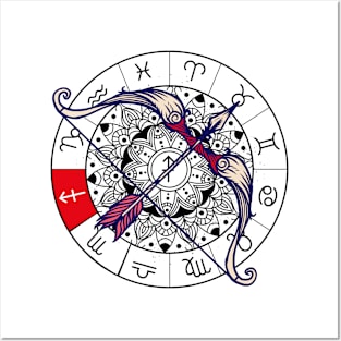 Sagittarius star sign, zodiac sign horoscope Posters and Art
